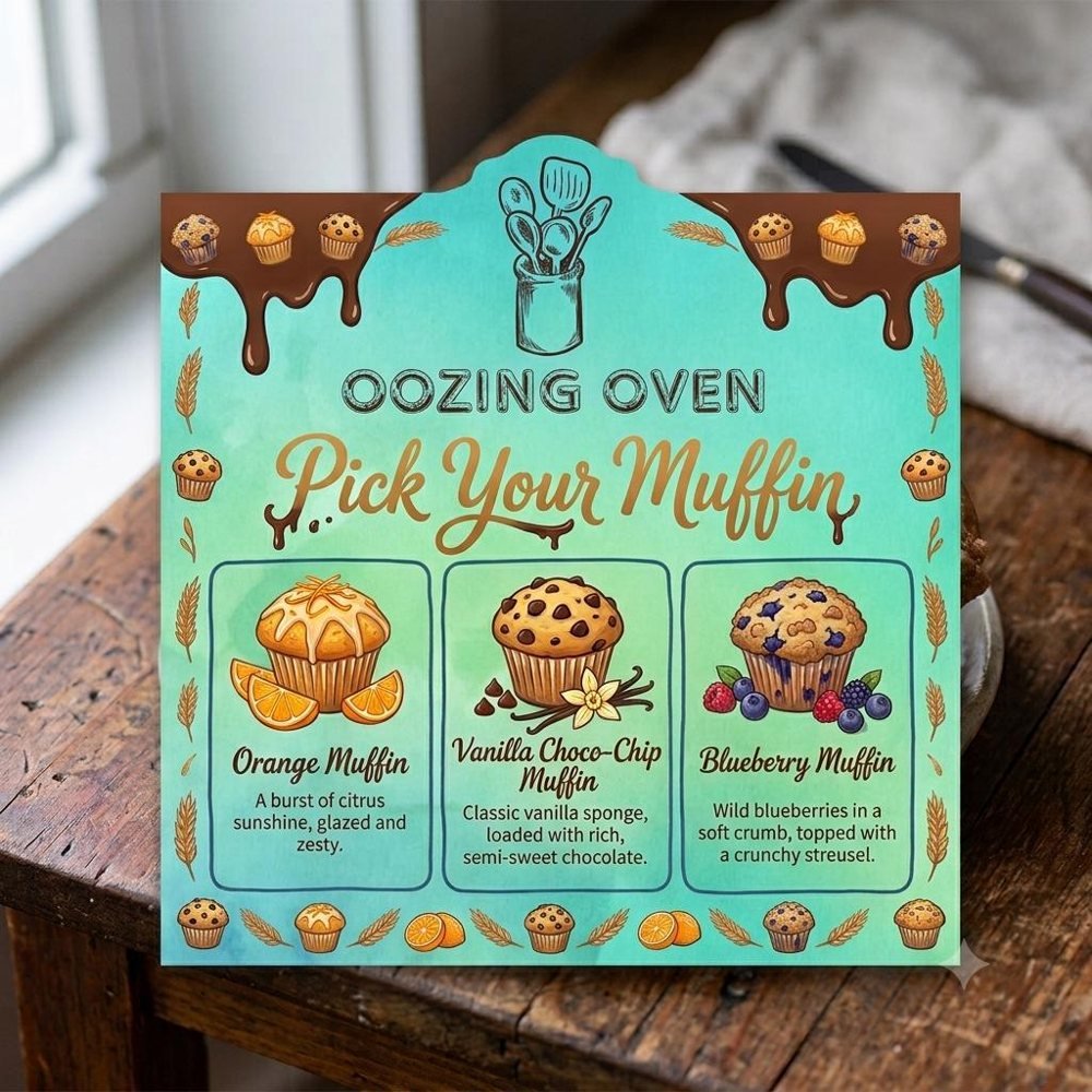 Oozing Oven Pick Your Muffin card